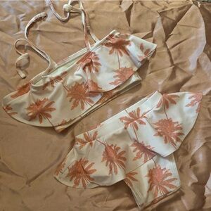 Kate Quinn Palm Tree Ruffle Infant Bikini 🌵6-12 Months